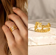 Customized Name Ring