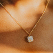 Crystal Sunflower Necklace