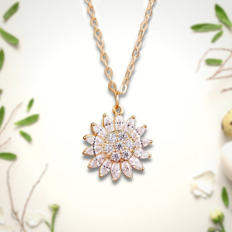 Crystal Sunflower Necklace