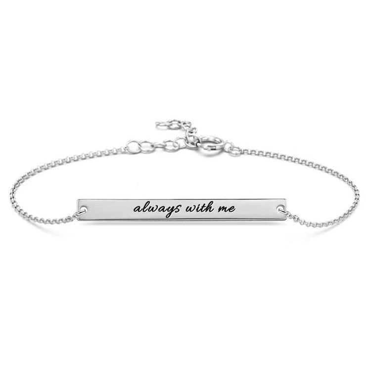 Custom Bar Engraved Bracelet