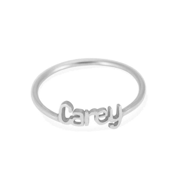 Personalized Name Ring Stackable Custom Rings